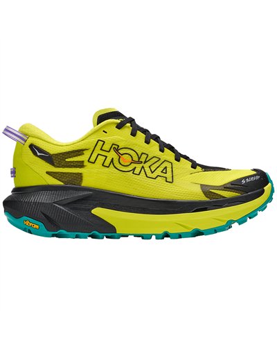 Hoka Mafate 5 Scarpe Trail Running Uomo, Black/Hoka Citrus