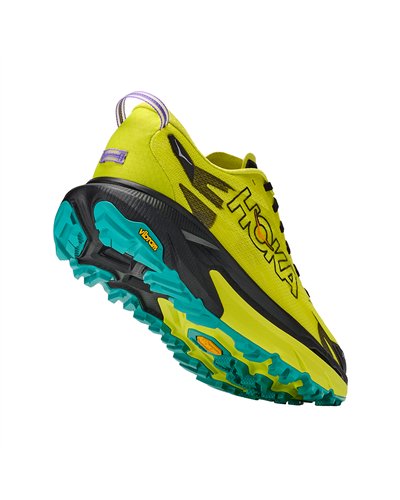 Hoka Mafate 5 Scarpe Trail Running Uomo, Black/Hoka Citrus