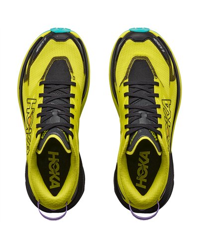 Hoka Mafate 5 Scarpe Trail Running Uomo, Black/Hoka Citrus