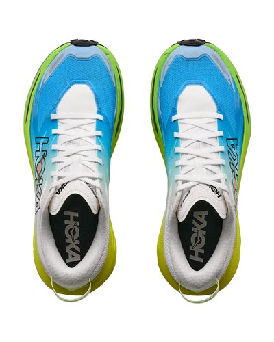 Hoka Mafate 5 Men's Trail Running Shoes, Frost/Hoka Citrus