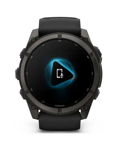Garmin Fenix 9 AMOLED Case 51mm GPS Watch Wrist-Based HR, Titanium DLC Carbon Gray/Black