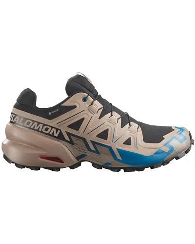 Salomon Speedcross 6 GTX Gore-Tex Scarpe Trail Running Uomo, Black/Desert Tan/Mykonos Blue