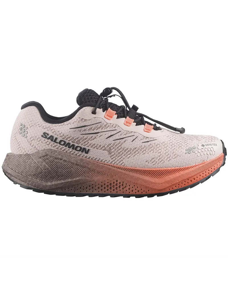 Salomon Aero Blaze 4 GRVL GTX Gore-Tex Women's Trail Running Shoes, Rainy Day/Black/Nectarine
