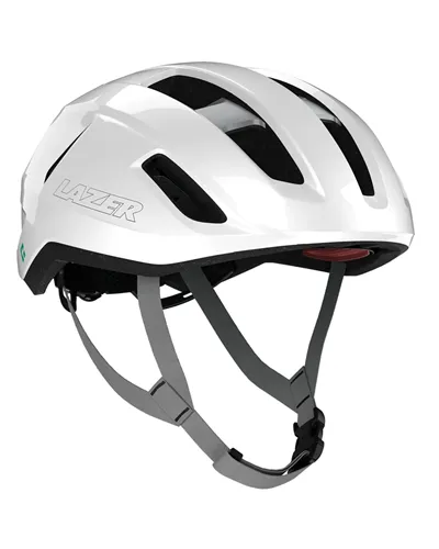 Lazer Sphere KinetiCore Road Cycling Helmet, White/Silver