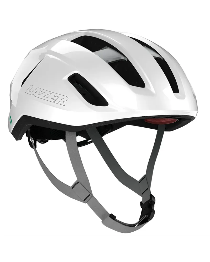 Lazer Sphere KinetiCore Casco Road, Bianco/Argento