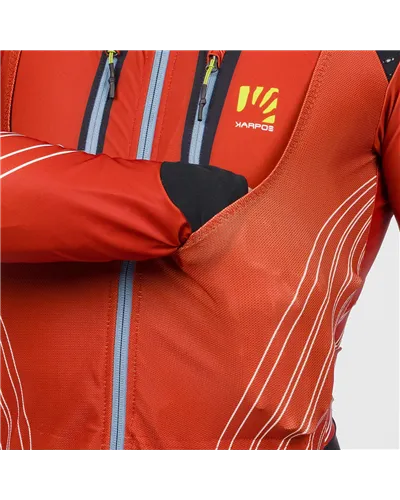 Karpos Race Suit Men's Ski Mountaineering Suit, Woodl. Fire/Windw. Blue