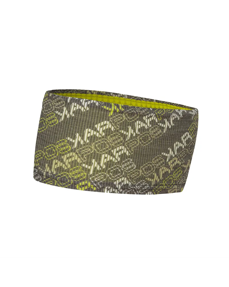 Karpos Coppolo Merino Fascia Testa, Black/Dark Citron/Tea (Taglia Unica)
