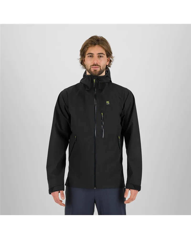 Karpos Pluvia Men's Hooded Jacket, Black