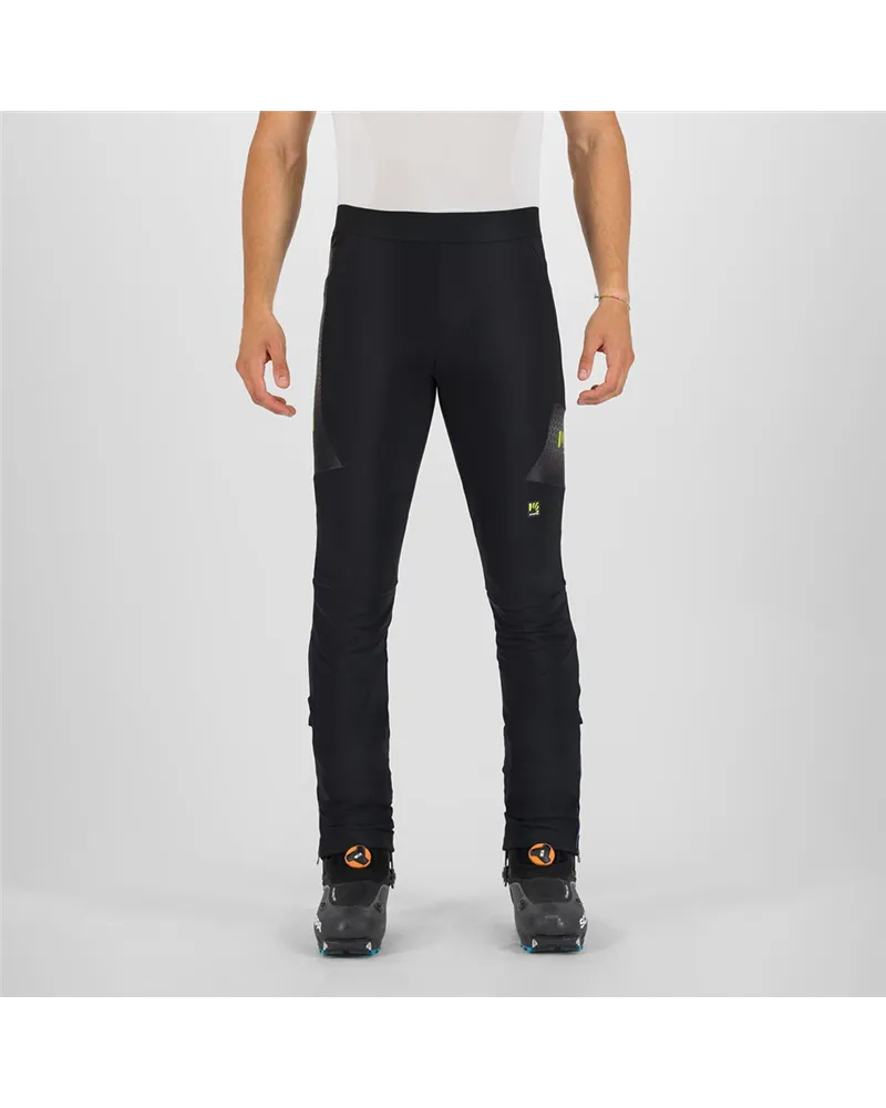 Karpos Alagna 2.0 Men's Ski Mountaineering Pants, Black/Castor/Dark Citron