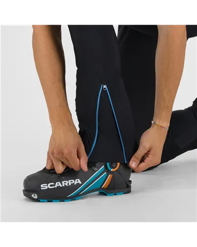 Karpos Alagna 2.0 Pantaloni Scialpinismo Uomo, Black/Castor/Dark Citron
