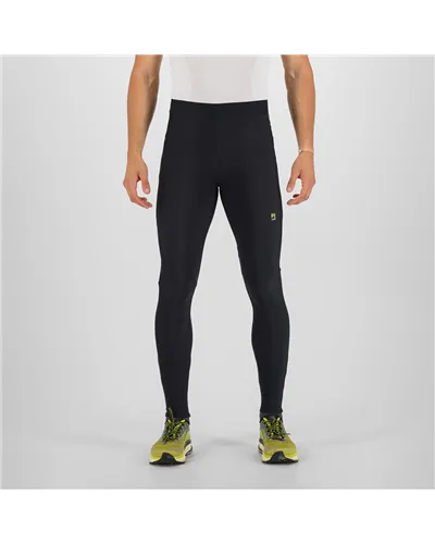 Karpos Alagna 2.0 Men's Trail Running Winter Tight, Black/Castor/Dark Citron