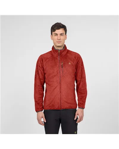 Karpos Vertice Evo Fleece Pile Uomo Full Zip, Fire