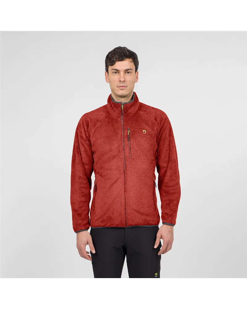 Karpos Vertice Evo Fleece Pile Uomo Full Zip, Fire