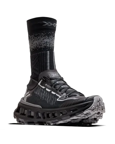 X-Bionic TerraSkin X03 GTX Gore-Tex Unisex Trail Running Shoes, X Black/Rhino Grey