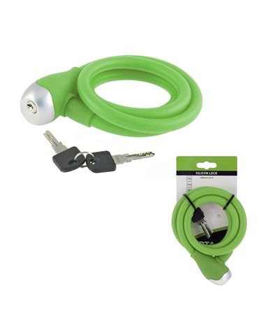 BTA Silicon Spiral Lock 12X1200mm Green..