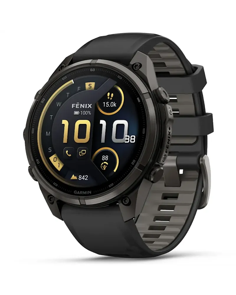 Garmin Fenix 9 Pro AMOLED inReach Cassa 47mm Orologio GPS Cardio Integrato, Titanio DLC Carbon Gray/Black/Pebble Grey