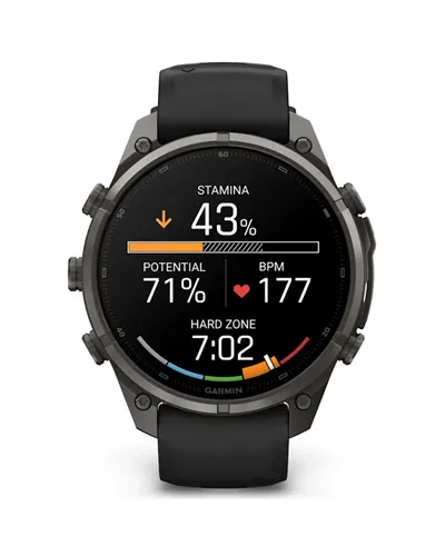 Garmin Fenix 9 Pro AMOLED inReach Cassa 47mm Orologio GPS Cardio Integrato, Titanio DLC Carbon Gray/Black/Pebble Grey