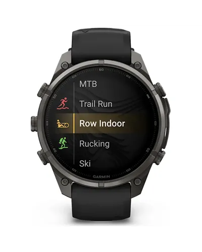 Garmin Fenix 9 Pro AMOLED inReach Cassa 47mm Orologio GPS Cardio Integrato, Titanio DLC Carbon Gray/Black/Pebble Grey