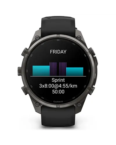 Garmin Fenix 9 Pro AMOLED inReach Case 47mm GPS Watch Wrist-Based HR, Titanium DLC Carbon Gray/Black/Pebble Grey