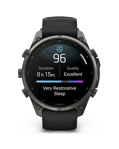 Garmin Fenix 9 Pro AMOLED inReach Case 47mm GPS Watch Wrist-Based HR, Titanium DLC Carbon Gray/Black/Pebble Grey