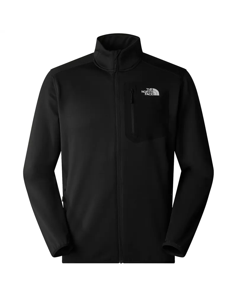 The North Face Crest Pile Uomo Full Zip, TNF Black