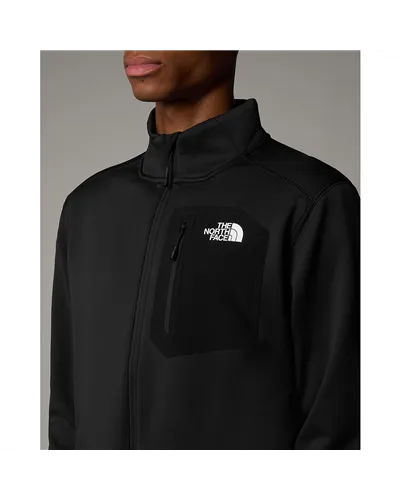 The North Face Crest Men’s Fleece Full Zip, TNF Black