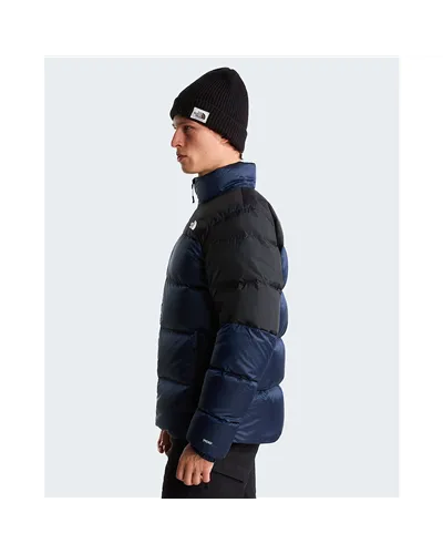 The North Face Diablo 2.0 WindWall Men's Down Jacket, Estate Blue Black Heather/TNF Black (Recycled Down)