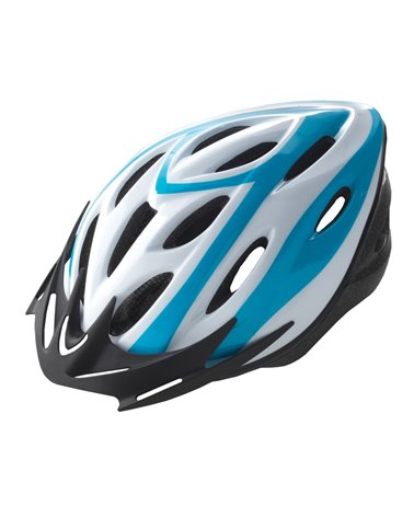 BTA Rider Helmet For Adult, Size M. White Withblue Graphic.