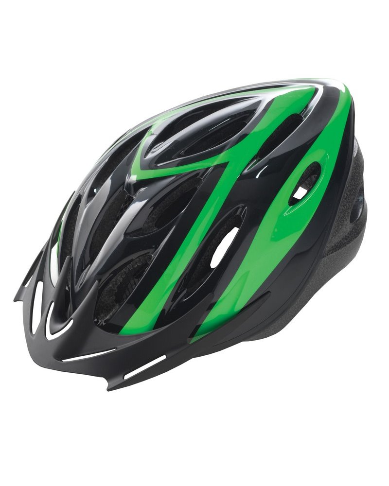 BTA Rider Helmet For Adult, Size M. Black Withgreen Graphic.