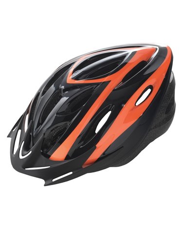 BTA Rider Helmet For Adult, Size M. Black Withorange Graphic.