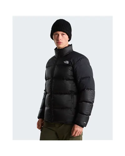 The North Face Diablo 2.0 WindWall Men's Down Jacket, TNF Black Heather/TNF Black (Recycled Down)