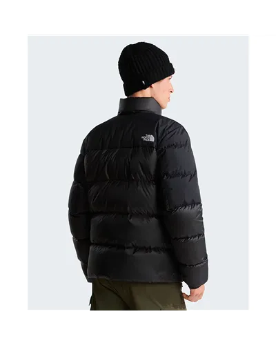 The North Face Diablo 2.0 WindWall Men's Down Jacket, TNF Black Heather/TNF Black (Recycled Down)