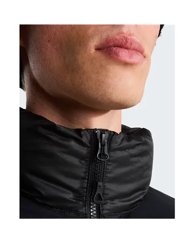 The North Face Diablo 2.0 WindWall Men's Down Jacket, TNF Black Heather/TNF Black (Recycled Down)