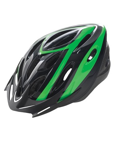 BTA Rider Helmet For Adult, Size L. Black Withgreen Graphic.