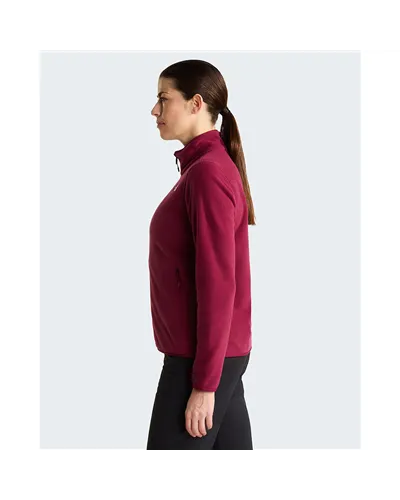 The North Face Glacier Fleece Pile Donna Full Zip, Burgundy Crush