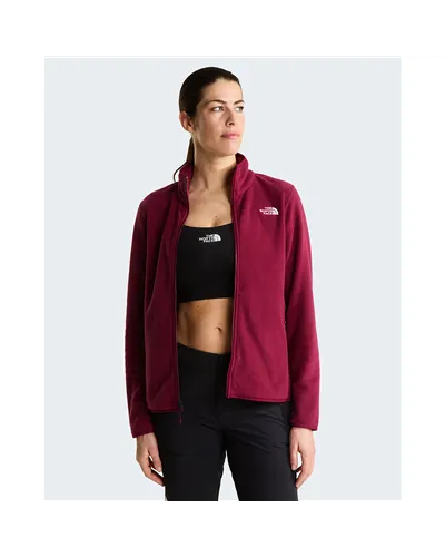 The North Face Glacier Fleece Pile Donna Full Zip, Burgundy Crush