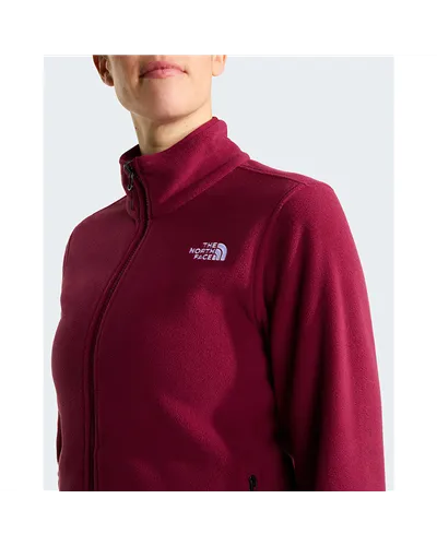 The North Face Glacier Women's Full-Zip Fleece, Burgundy Crush
