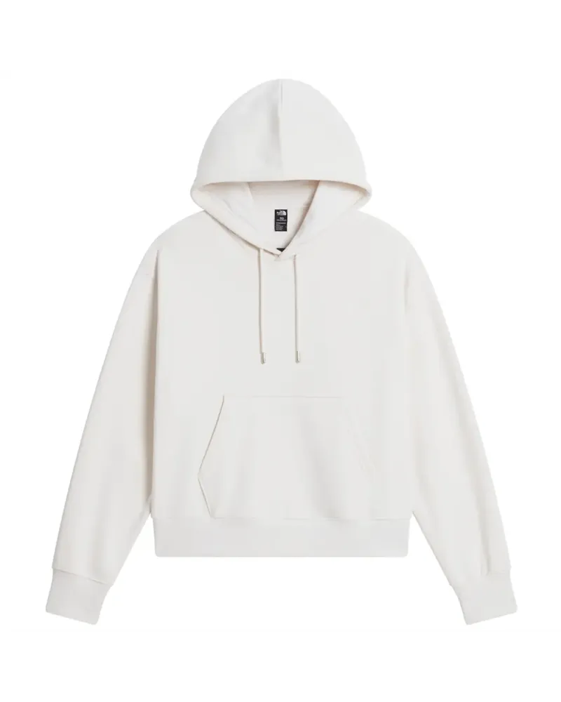 The North Face Essential Simple Dome Boxy Women's Oversize Hoodie, White Dune/White Dune