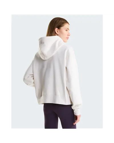 The North Face Essential Simple Dome Boxy Women's Oversize Hoodie, White Dune/White Dune
