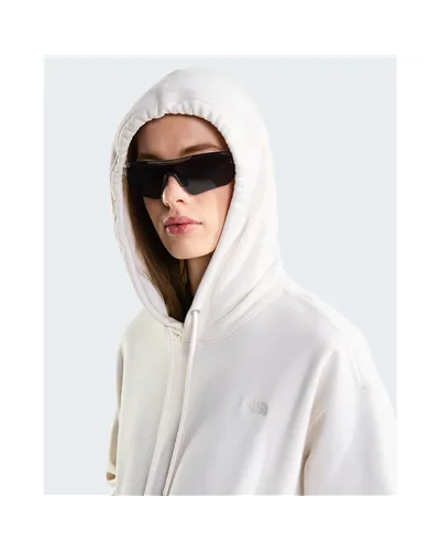 The North Face Essential Simple Dome Boxy Felpa Oversize con Cappuccio Donna, White Dune/White Dune