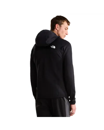 The North Face Stormgap Polartec Power Grid Men's Full-Zip Midlayer Hooded Jacket, TNF Black