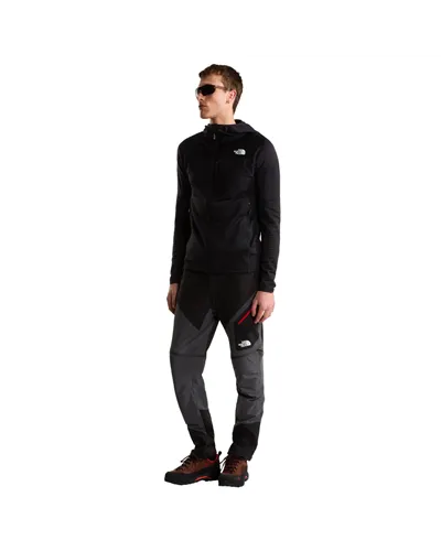 The North Face Stormgap Polartec Power Grid Men's Full-Zip Midlayer Hooded Jacket, TNF Black