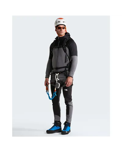 The North Face Stormgap Polartec Power Grid Giacca Midlayer con Cappuccio Uomo Full Zip, Smoked Pearl/TNF Black