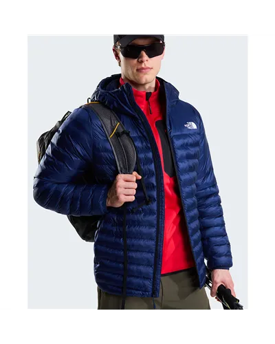 The North Face Terra Peak WindWall Thermoball Eco Giacca Piumino Comprimibile con Cappuccio Uomo, Summit Navy
