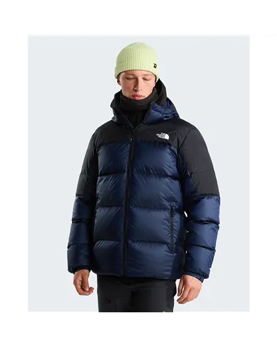 The North Face Diablo 2.0 WindWall Giacca Piumino con Cappuccio Uomo, Estate Blue Black Heather/TNF Black (Piuma Riciclata)