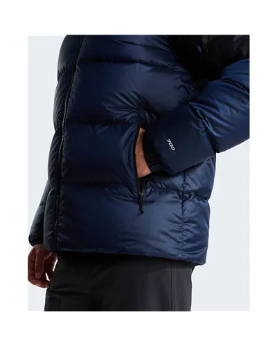 The North Face Diablo 2.0 WindWall Giacca Piumino con Cappuccio Uomo, Estate Blue Black Heather/TNF Black (Piuma Riciclata)