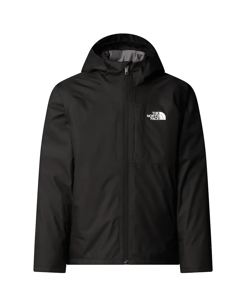 The North Face Perrito DryVent Giacca 4in1 Impermeabile con Cappuccio Junior/Kids Reversibile, TNF Black