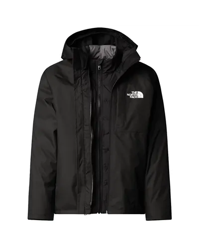 The North Face Perrito DryVent Giacca 4in1 Impermeabile con Cappuccio Junior/Kids Reversibile, TNF Black