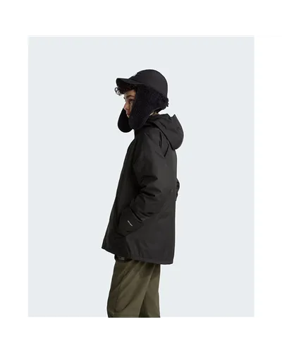 The North Face Perrito DryVent Giacca 4in1 Impermeabile con Cappuccio Junior/Kids Reversibile, TNF Black