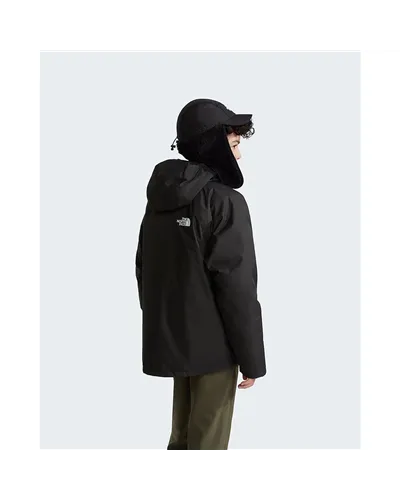 The North Face Perrito DryVent Giacca 4in1 Impermeabile con Cappuccio Junior/Kids Reversibile, TNF Black